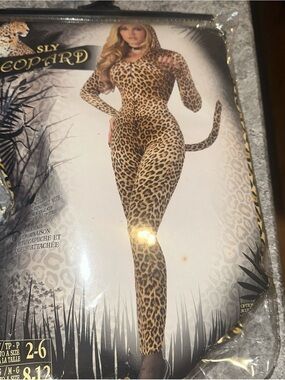 Sly Leopard Full-Body Leopard Print Costume